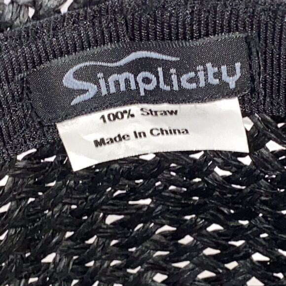 Simplicity Black and Brown Cowboy Hat Classic Western Style - Picture 4 of 8